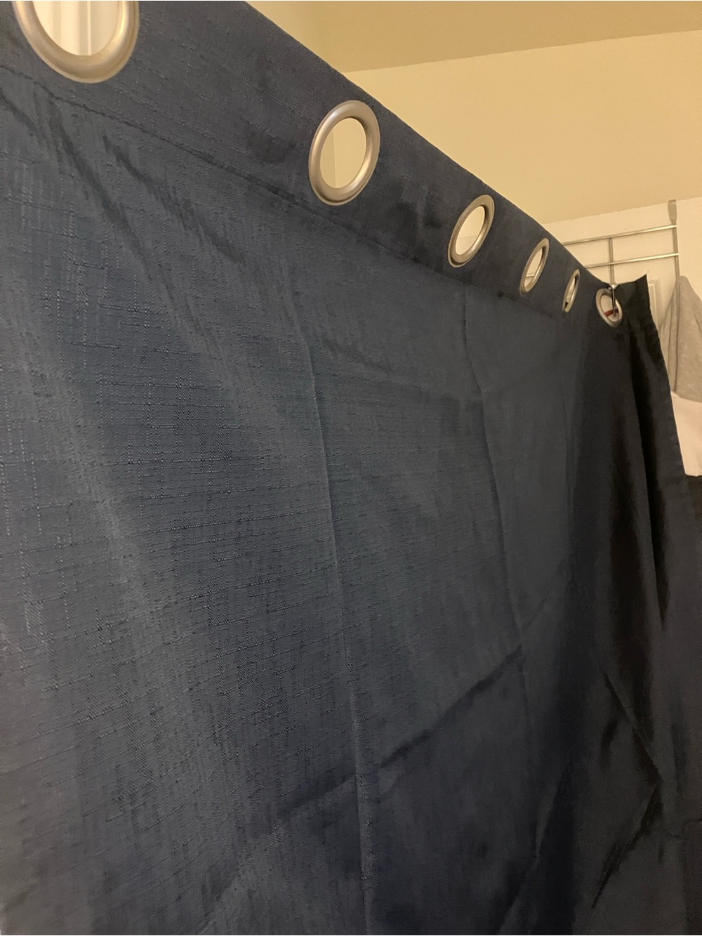 Eclipse Navy Blue Grommet Curtain Panel